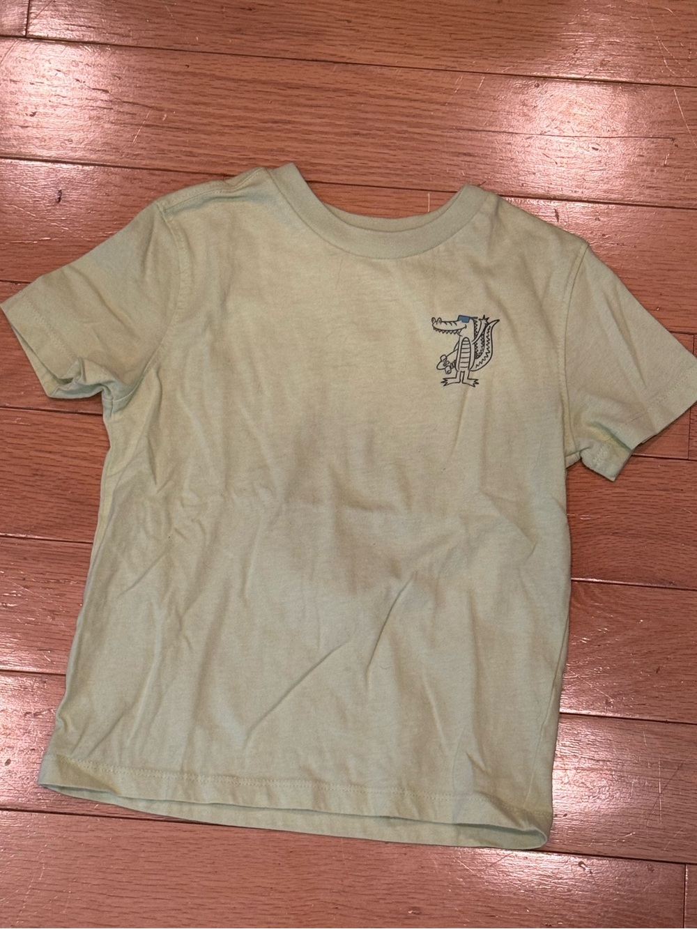 Garanimals Light Green Short Sleeve Tee with Crocodile Graphic